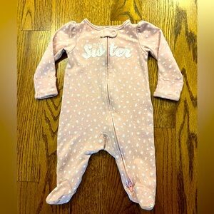 Carter's Pink Little Sister Footie